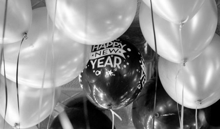 New Year's Eve Balloon Decoration